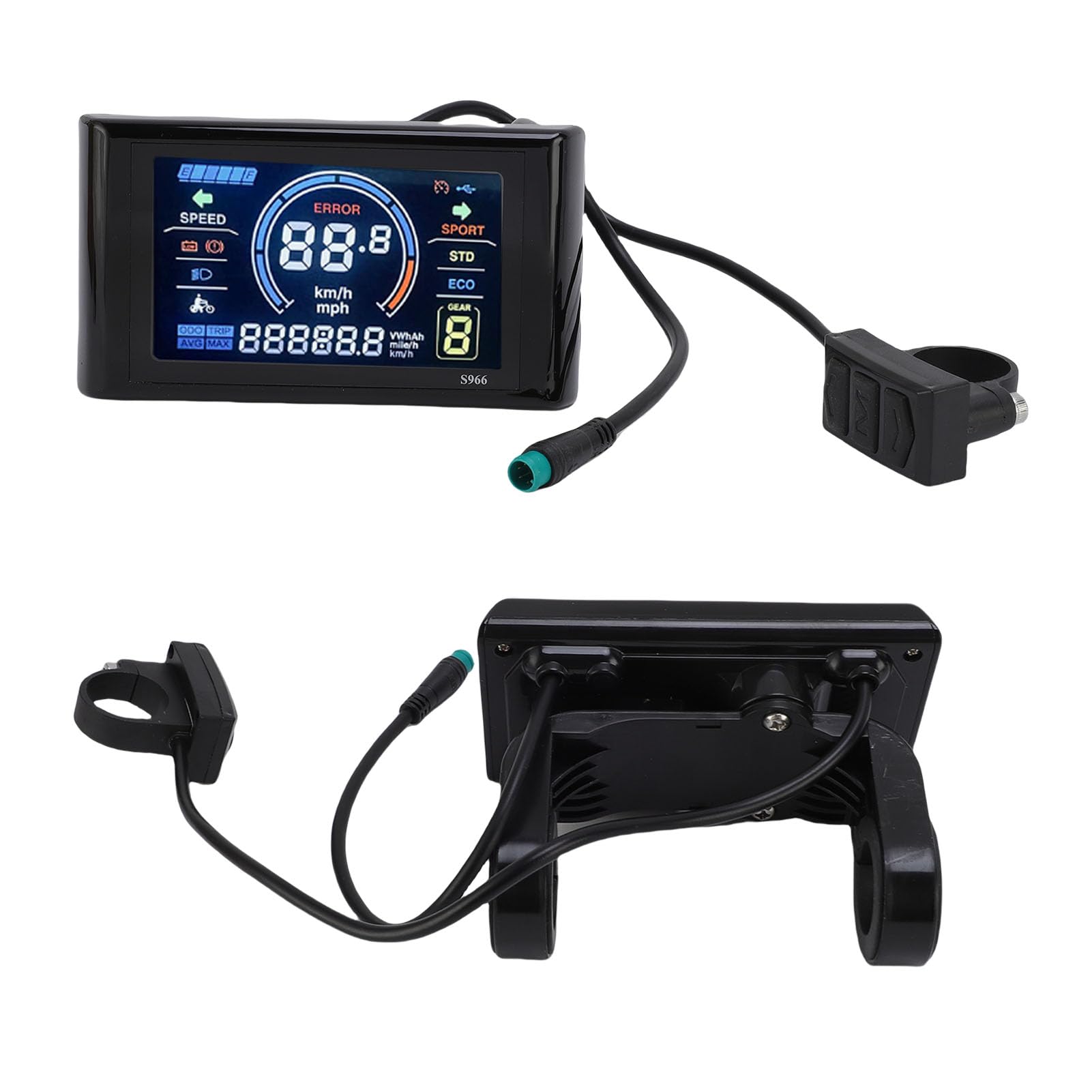 Buachois vélo électrique LCD Affichage Compteur E vélo Scooter Panneau de Commande