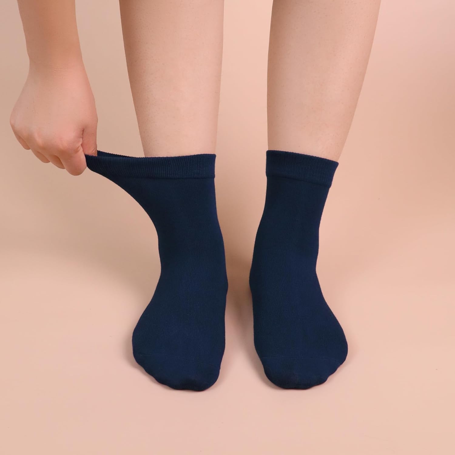 Womens Viscose Bamboo Crew Socks Thin Casual Ultra Soft Colorful Above Ankle Socks Breathable Comfortable 3/6 Pairs - Image 6