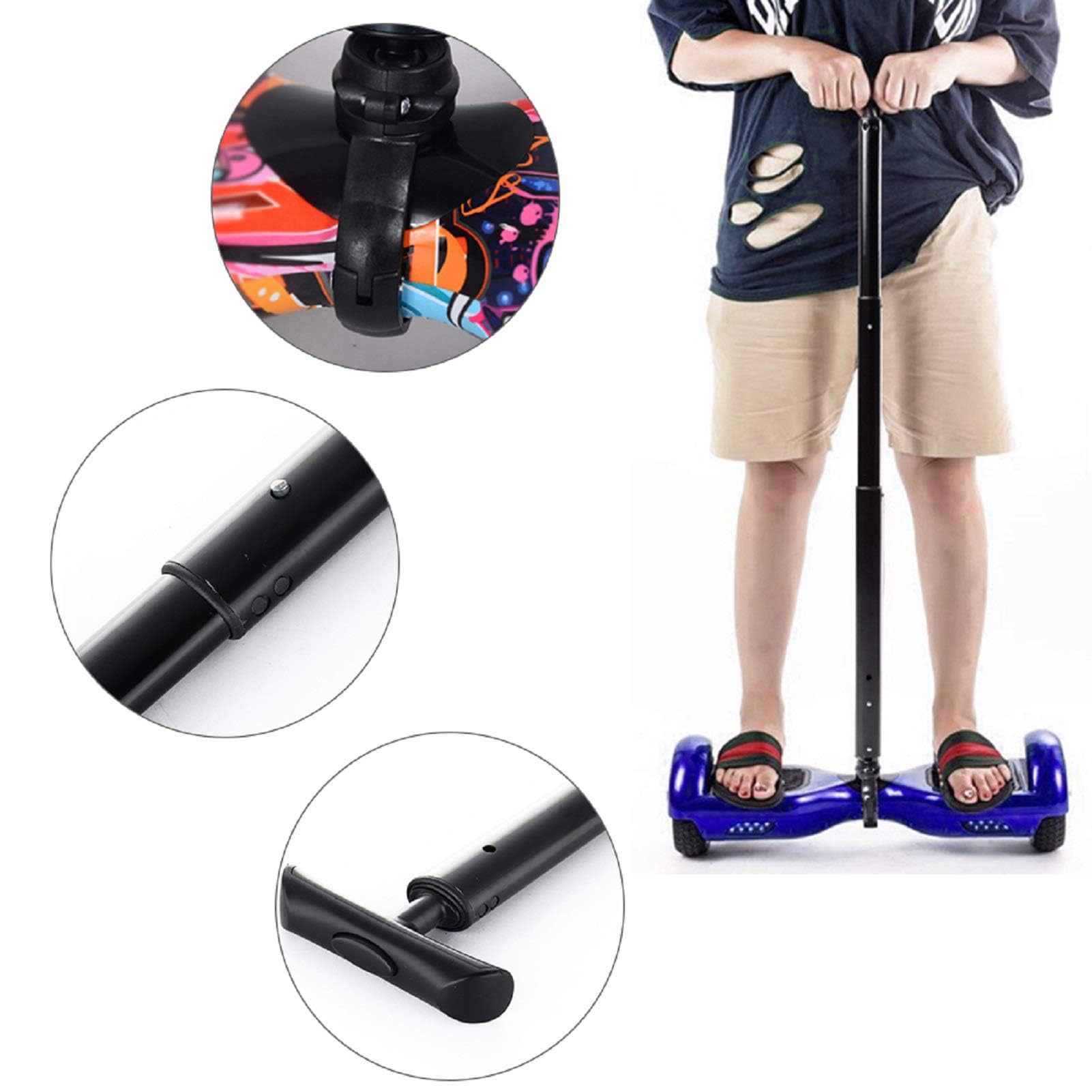 Poignée Hoverboard Kalastussaari - Guidon Réglable Alliage Aluminium - Pour Scooter Électrique Auto-équilibrage