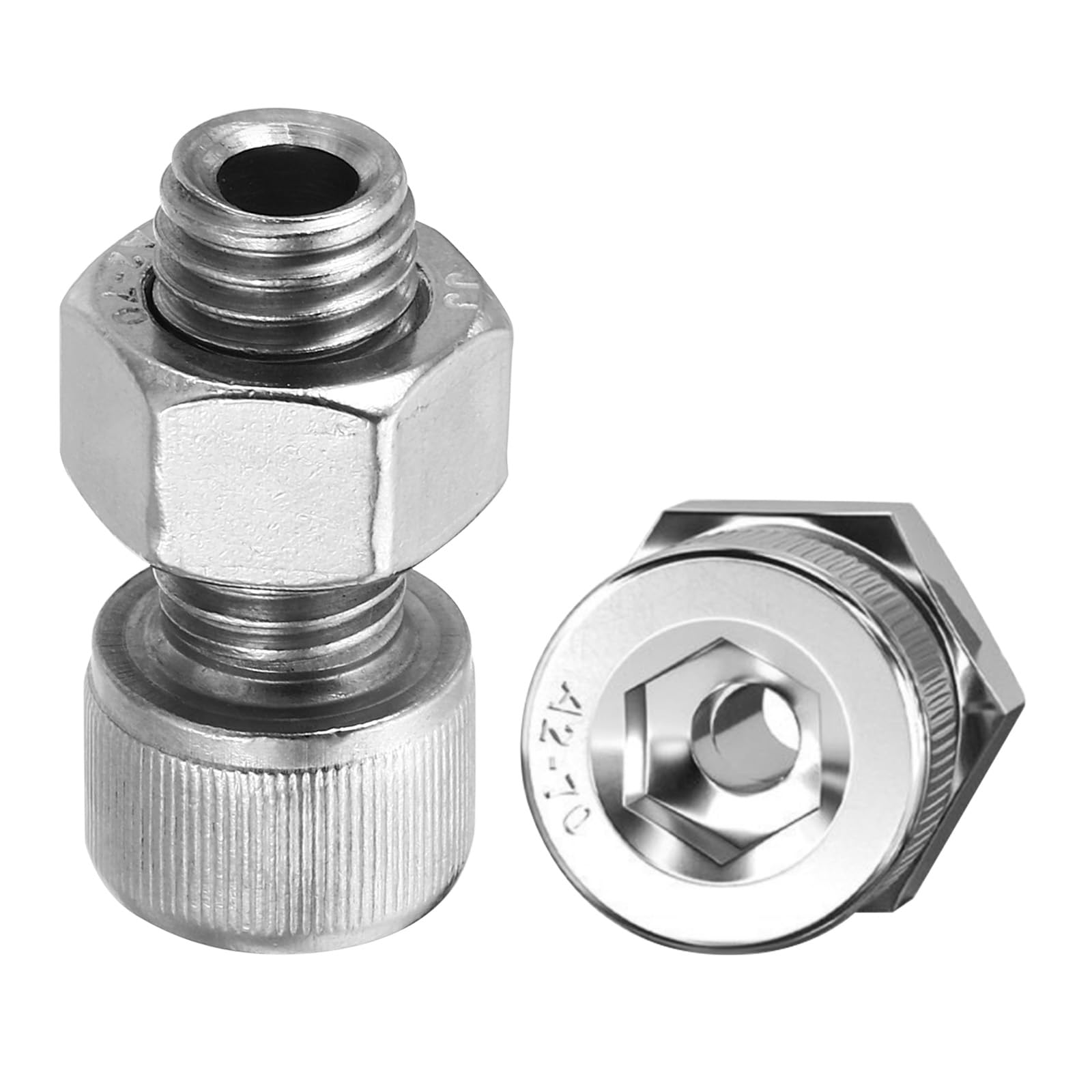 PATIKIL M12x25mm 304 Stainless Steel Hollow Bolt