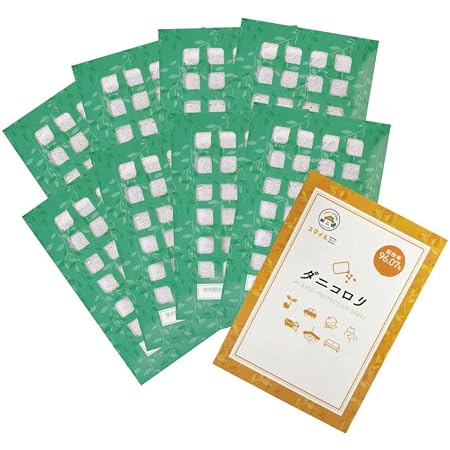 Amazon ダニ取りマット 業界最高水準 駆除率96 07 ダニコロリ 8枚入り 安心天然素材 スマイルストア 虫除け 忌避用品