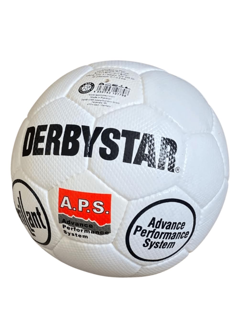 Derbystar Brilliant APS Retro Match Ball - Professioneller Wettkampffußball, Offizielle Größe 5, Hochleistungs-PU, FIFA-Qualität Training & Match Fußball