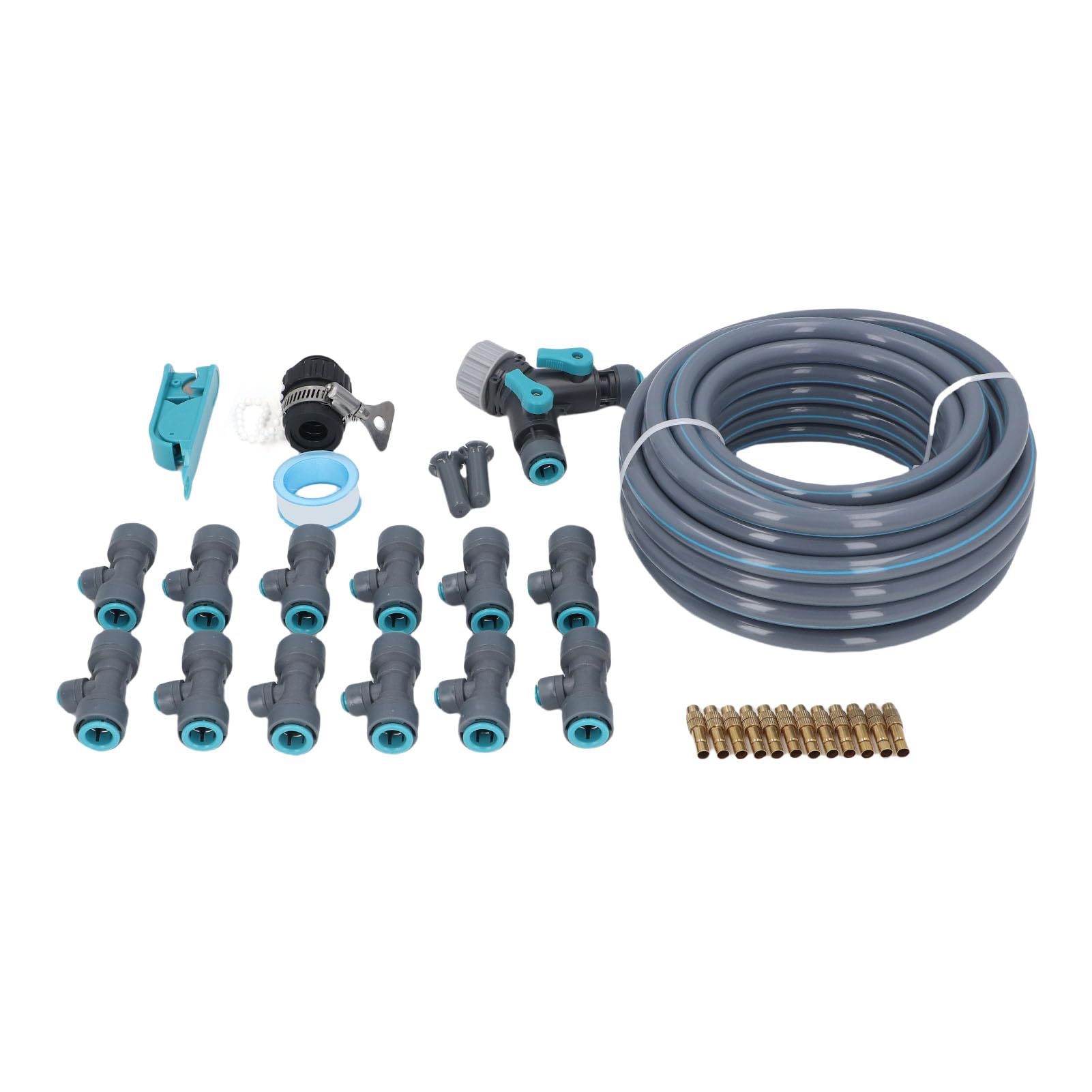 Kit di irrigazione a goccia, 10 m Attrezzatura per irrigazione automatica da giardino Fai da te Tubo di distribuzione per irrigazione per piante da prato per serra