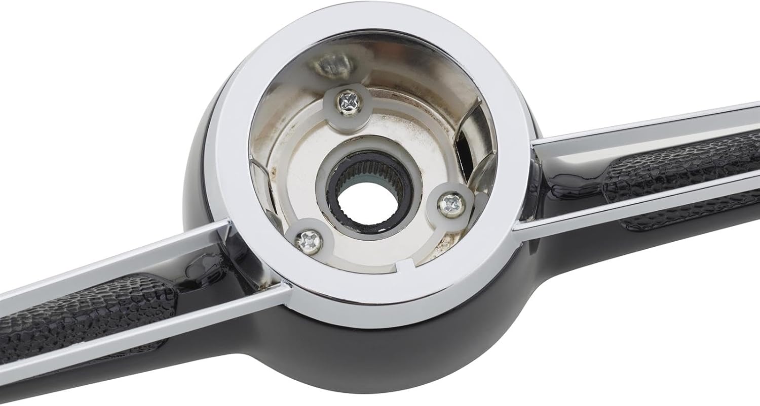 Speedway Motors 15 Inch Steering Wheel, Original Look Smaller Diameter Replacement Fits Stock Column Uses Factory Horn Ring Hardware, Compatible with 1962-1964 Chevy Novas