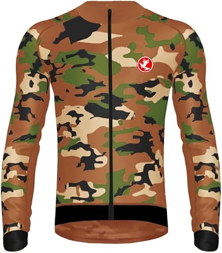 UGLY FROG Conjunto de jersey de ciclismo de invierno para hombre con forro polar y pantalones de ciclismo con relleno de gel 3D