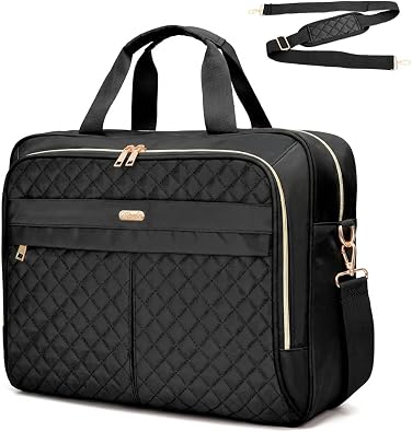 Laptop Bag for Women 17 Inch, Computer Bag, Laptop Messenger Bag, Large Briefcase for Work Office Business Travel