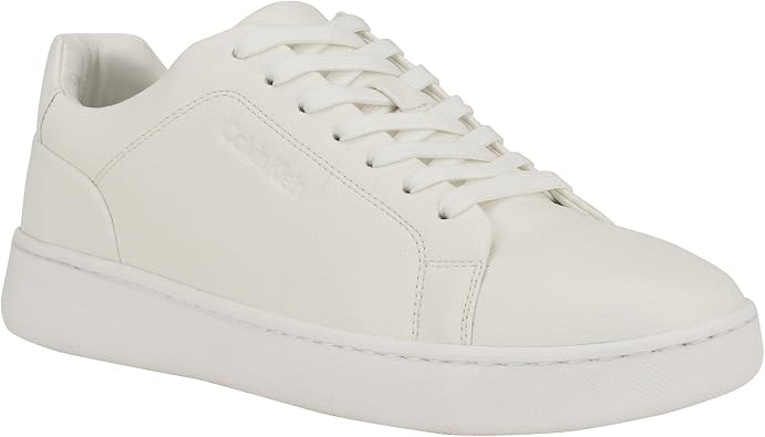 Calvin Klein Mens Falconi Sneaker, White, 9