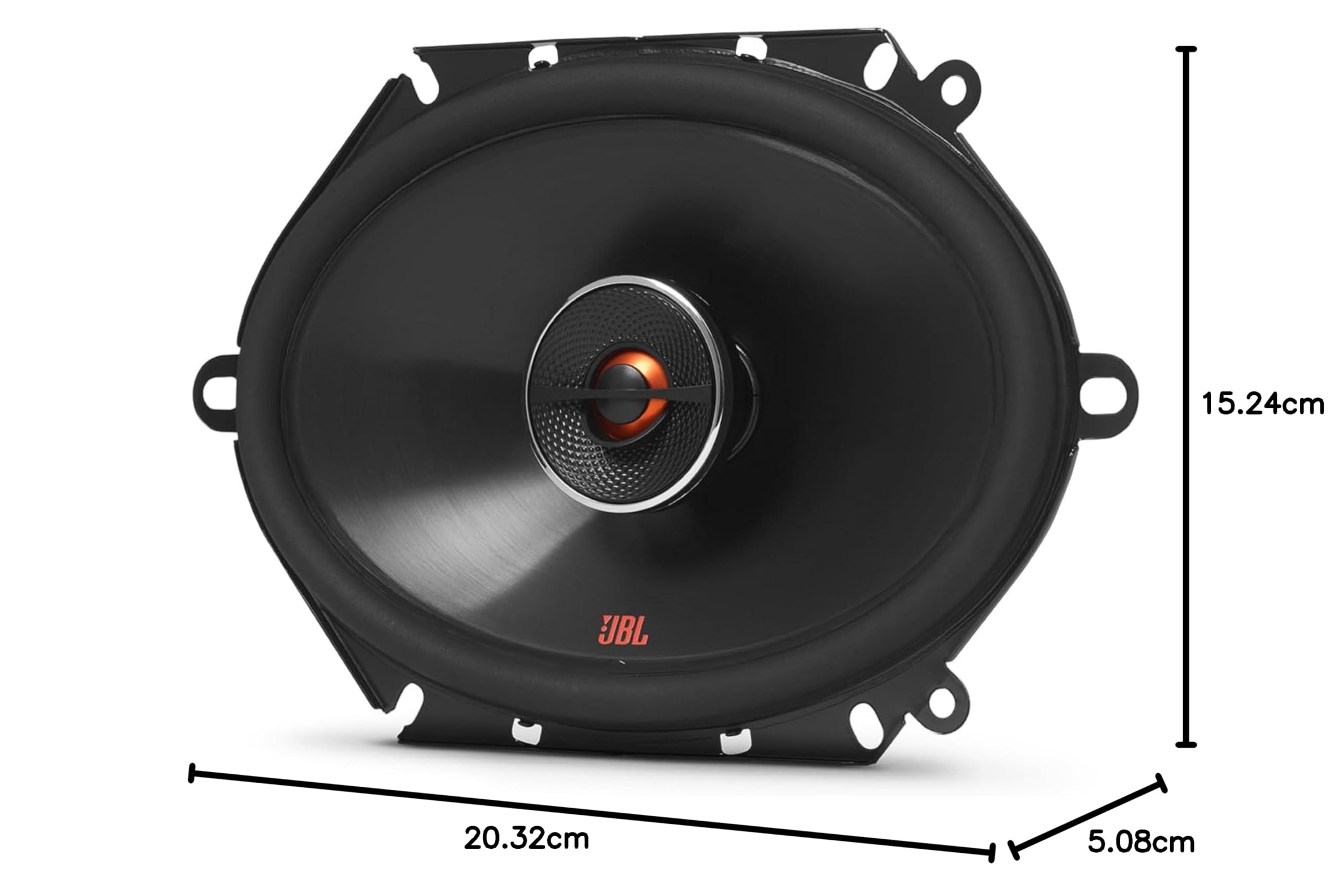 JBL 6x8 Coaxial Car Speaker 180 WTS Peak, 60 WTS RMS 2 Way (NO Grills) Pair