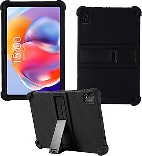 Case for TECLAST T40S 10.4 inch Tablet, Kids Friendly Soft Silicone Adjustable Stand Cover for Teclast T40S (Black)