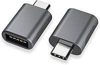 Vista 1 de Adaptador USB-C a USB 3.0 (paquete de 2), Thunderbolt 4/3 a USB hembra OTG para MacBook 2025, iPad 2025, Samsung, más dispositivos tipo C