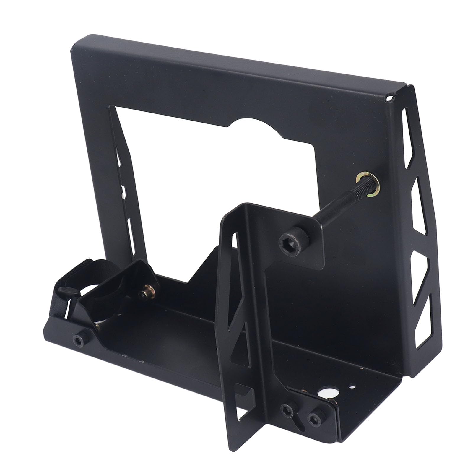 Supporto Pialla Elettrico Pieghevole, Struttura Stabile, Verniciato Nero Opaco, Piastra In Acciaio Facile Maneggiare, Supporto Pialla Pieghevole, Piegatura CNC per la Lavorazione Del Legno