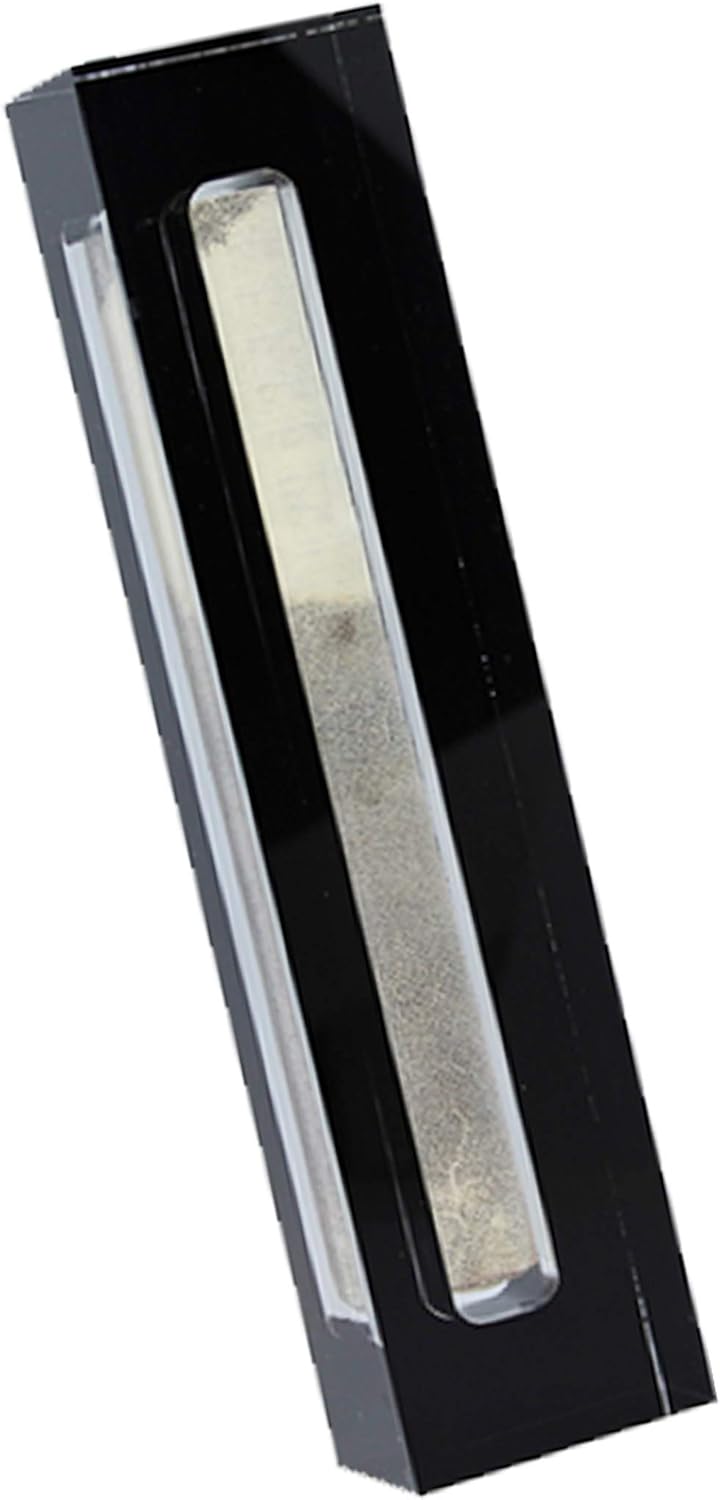 Lucite Mezuzah Case (Black, Fits 15 cm Scrolls)