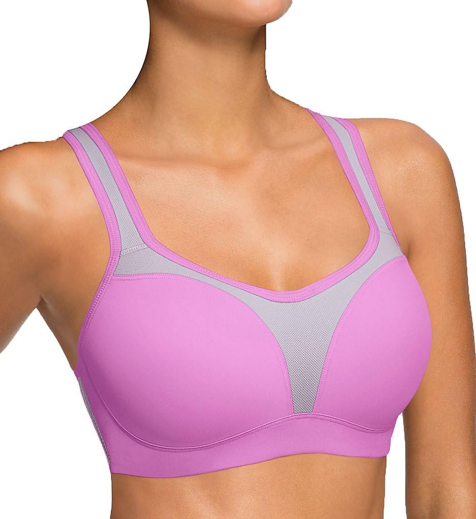 Wacoal womens Contour Sports Bra, Haute Berry/Lilac Gray, 38G US at Amazon Women’s Clothing store