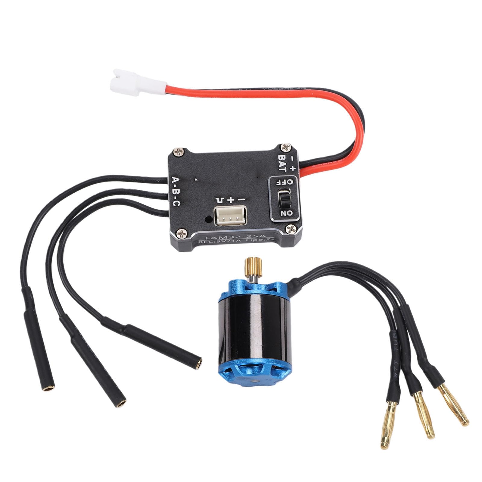Bewinner Zestaw Silnika Bezszczotkowego RC, 5000KV z Regulatorem 25A, do