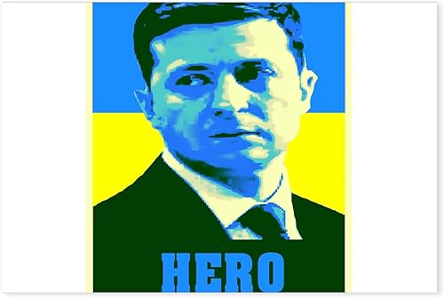 CafePress Tarjetas postales del presidente de Ucrania Zelen (paquete de 8), 6 x 4 pulgadas con impresión brillante