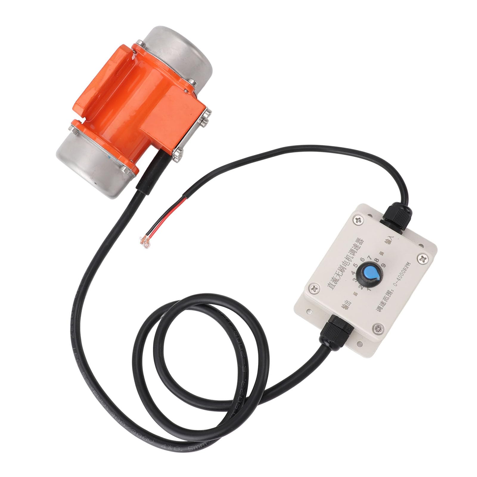 Motore Vibrante per Vibratore per Calcestruzzo, Motore Vibrante Senza Spazzole in Lega di Alluminio IP65 DC 24V per la Lavorazione dei Metalli (30W)