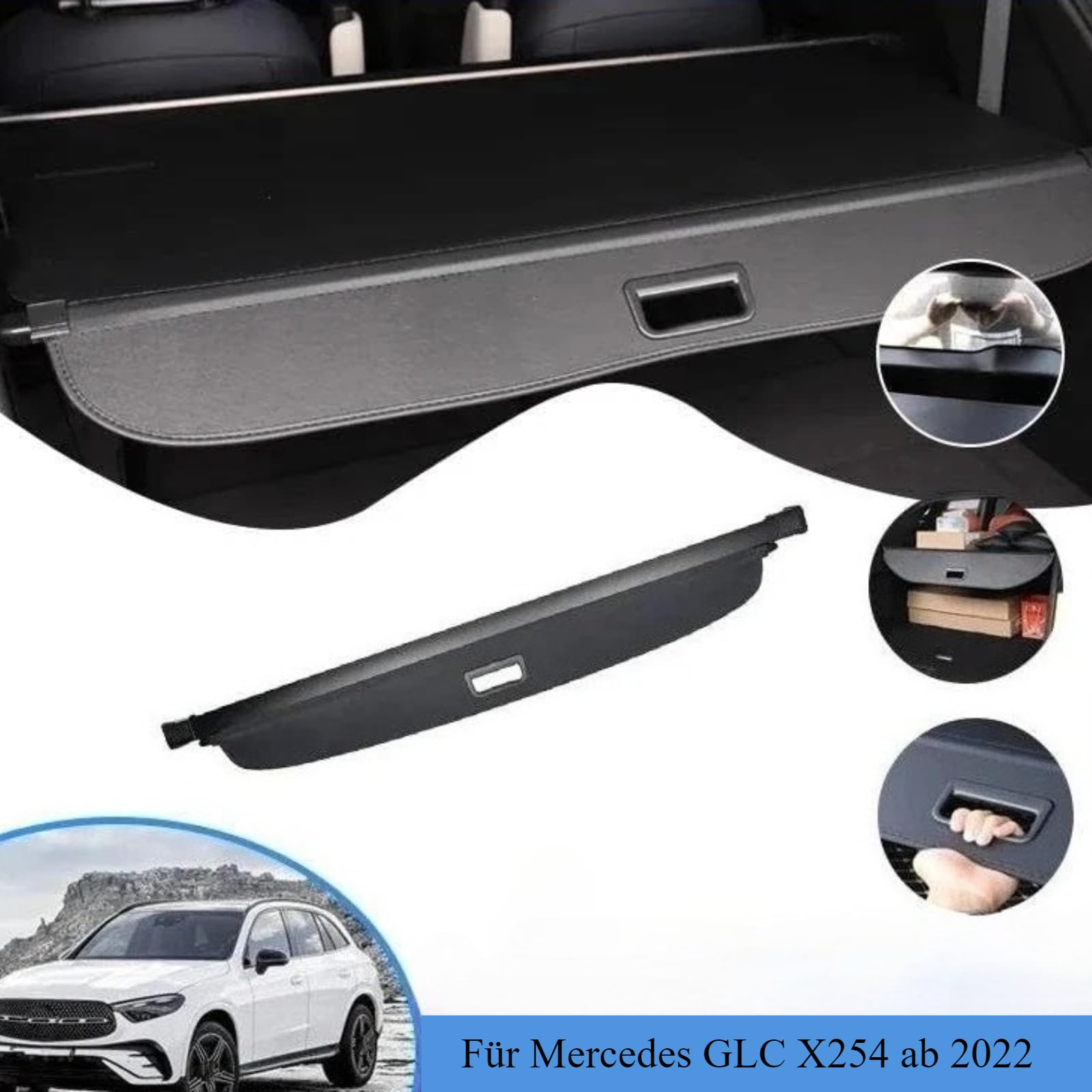 Laderaumabdeckung Kompatibel mit Mercedes GLC X254 SUV 2023-2025