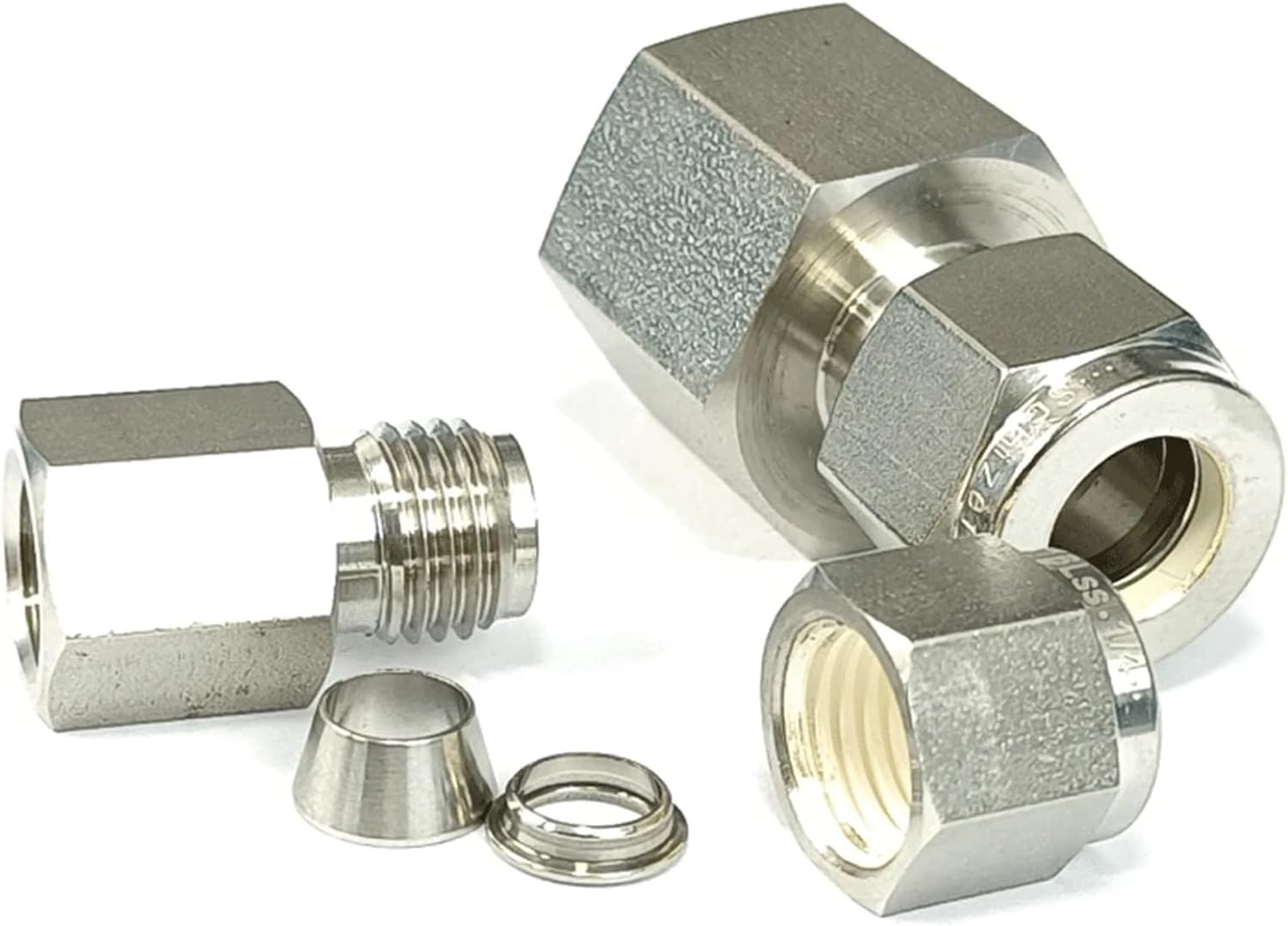 1/8" 1/4" 3/8" 1/2" NPT Female To 1/8 1/4 3/8 1/2 Inch 3mm 6mm 8mm Tube Compression Union SUS316L Stainless Steel Pipe Fitting(1l4 NPT To 1l8 Inch)