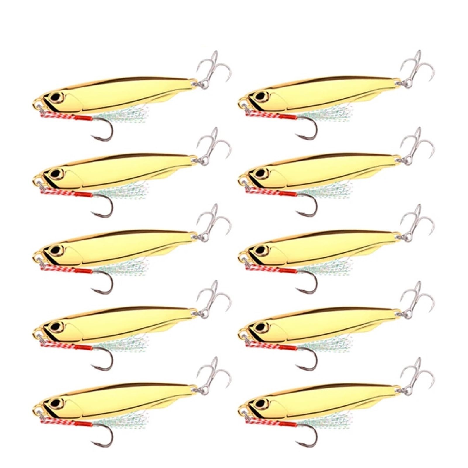 XILILHC 10 Unids/Lote Japen Metal Fundido Jig Cuchara 10/15/20/30/40/60g Orilla De Jigging Pescado Mar Señuelo For Pesca De Lubina Aparejos De Cebo Artificial