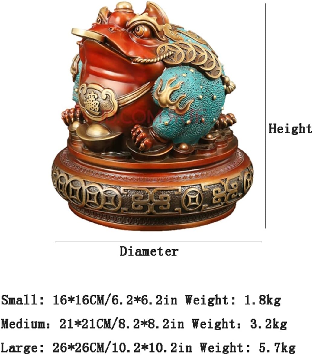風水彫像 コイン お金 幸運のカエル 風水カエル コイン お金 幸運のカエル 中国の