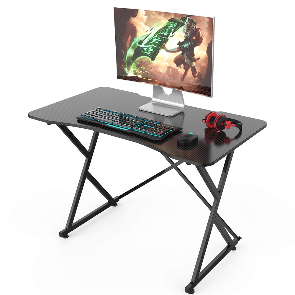 Gaming Desk, 43 Inch PC Computer Gaming Desk Ergonomic Home Office Desk Table Gamer Workstation Gaming Table