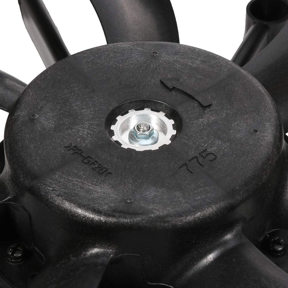 Radiator Cooling Fan Assembly Compatible with 2007-2018 for Toyota for Yaris 1.5L, Black Radiator Fan Direct Fit Replacement for Engine Cooling Fan