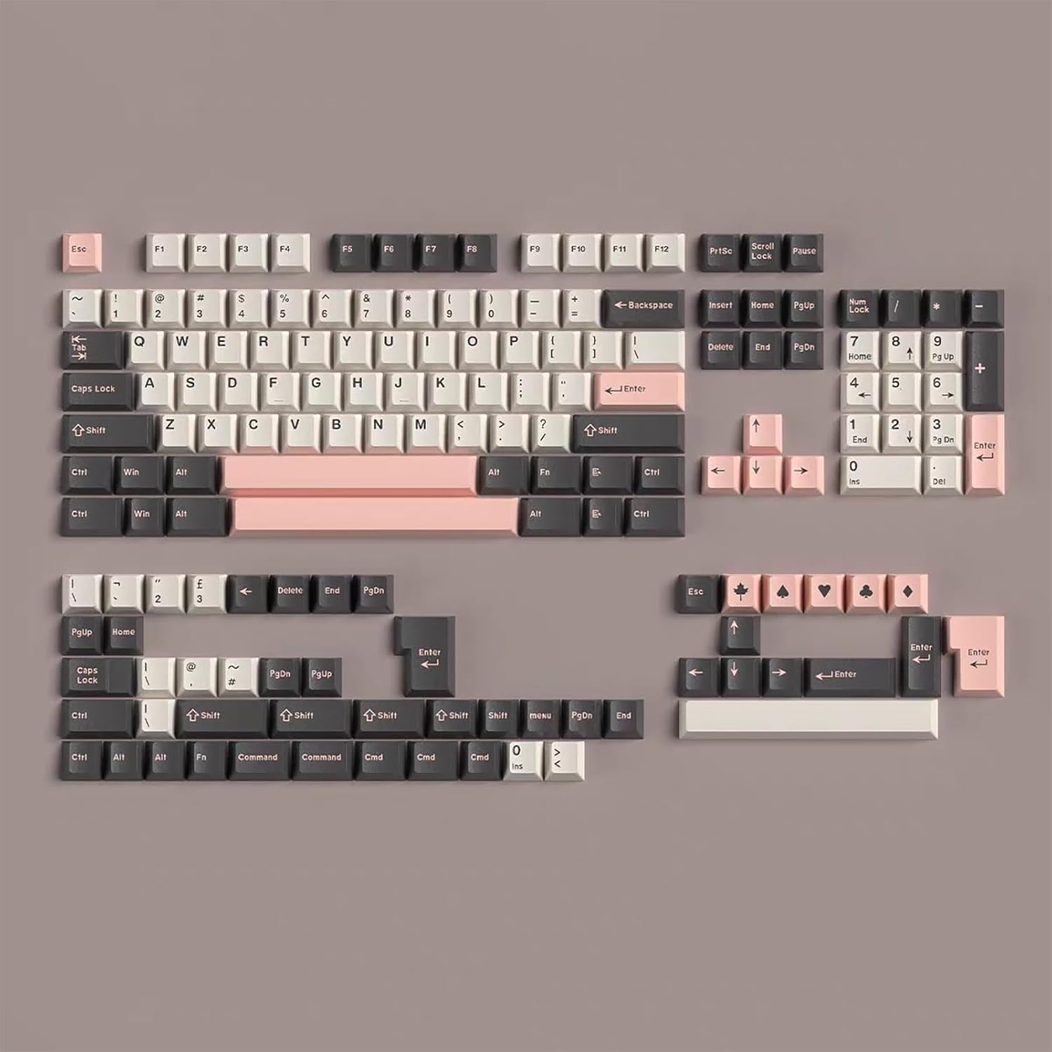 Double Shot Olivia Lot de 163 touches Cherry Profile Keycaps