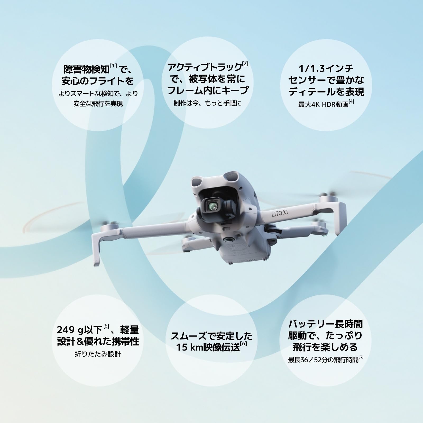 DJI LITO 1 ドローン 本体(バッテリー２個付きコンボ)キャリングケース Amazon.co.jp: DJI Lito X1 バッテリー2個コンボ（DJI RC-N3付属