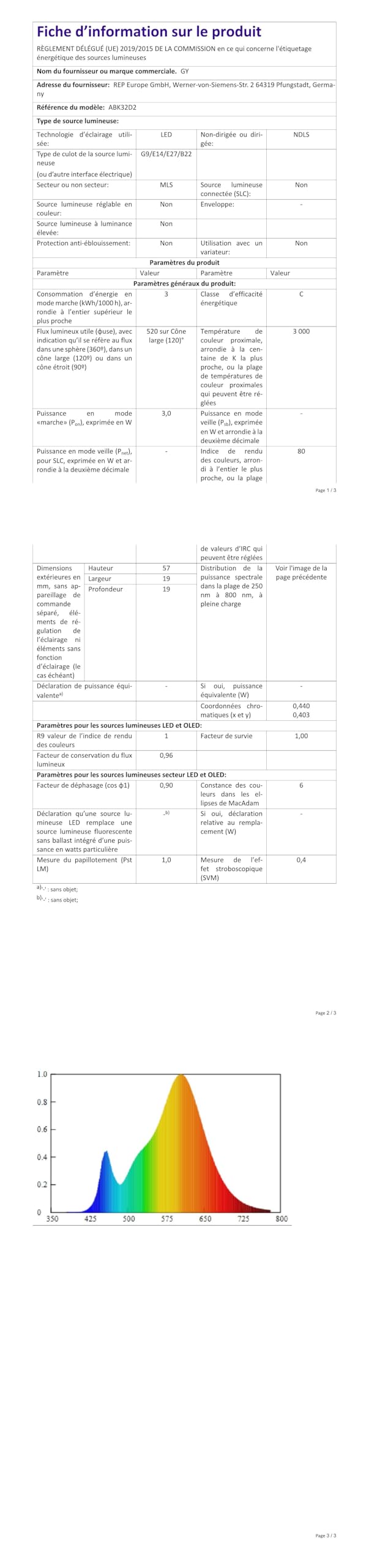 GY Bombilla G9 LED, 3.2W(Equivalente a 40W) 520 Lúmenes Blanco Cálido 3000K, Bombilla LED G9 Ángulo Haz de 360º Sin Rincones Oscuros, No Regulable(10 Unidad)