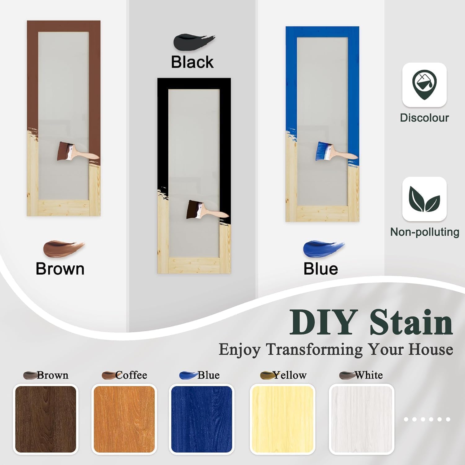 60'' x 80'' (Double 30x80) 10-Lite French Interior Doors, Clear Glass Slab Door for French/Pocket Doors, Solid Core Interior Glass Door for Bedroom/Closet/Pantry, w/o Hardware, Jamb or Borehole