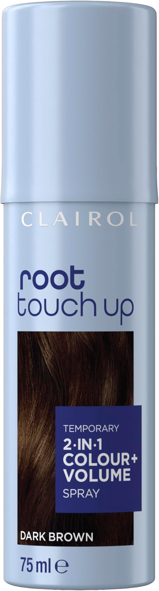 root touch up color + volume 2 in 1 spray dark medium brown, 75ml