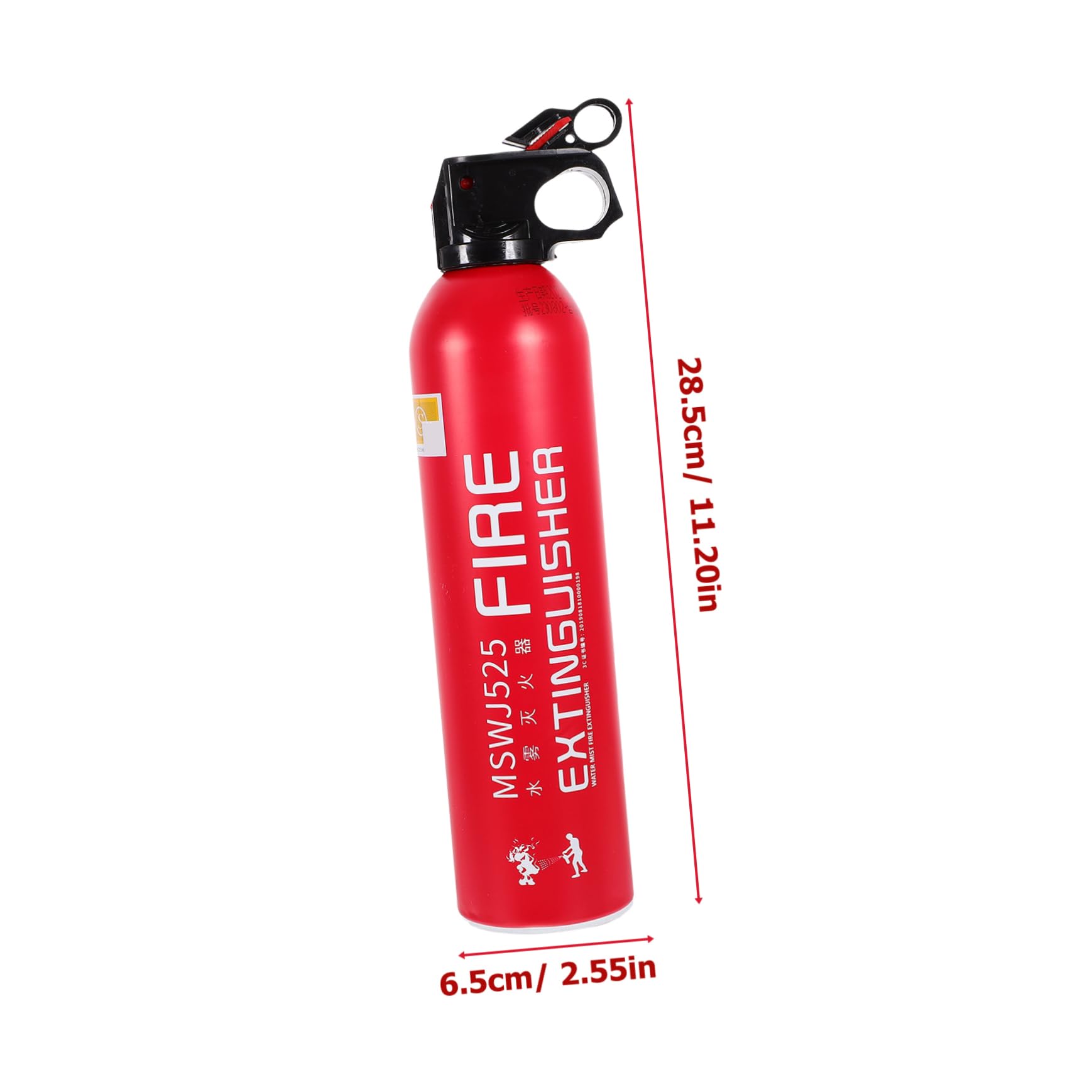 Operitacx Extincteur Voiture Portable Rouge Extincteur Pratique et pour Auto et Maison Sécurité Incendie Facile à Transporter et Fixer