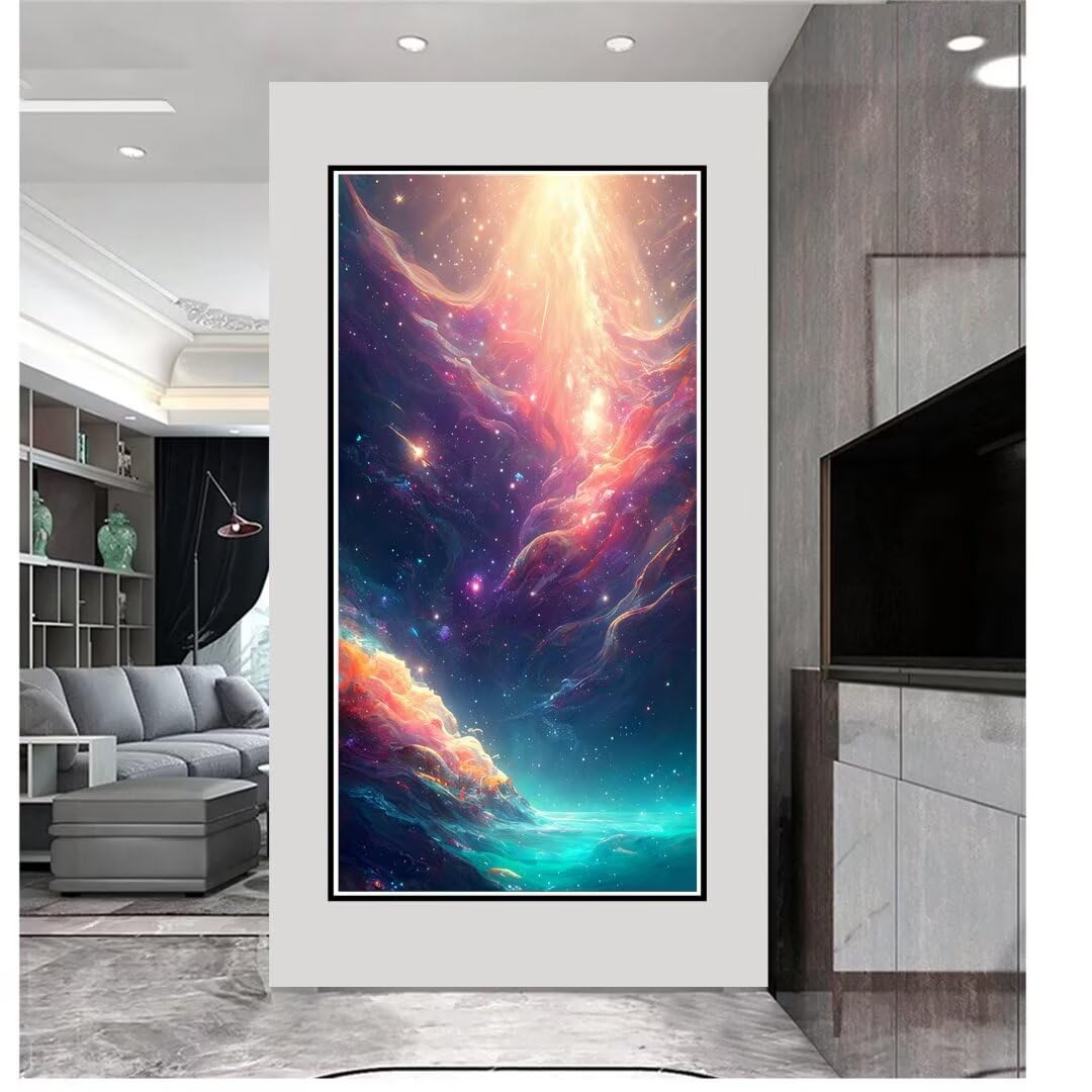 QINRUBB DIY Chaton Peinture Diamant Painting Kit, 5D Ciel