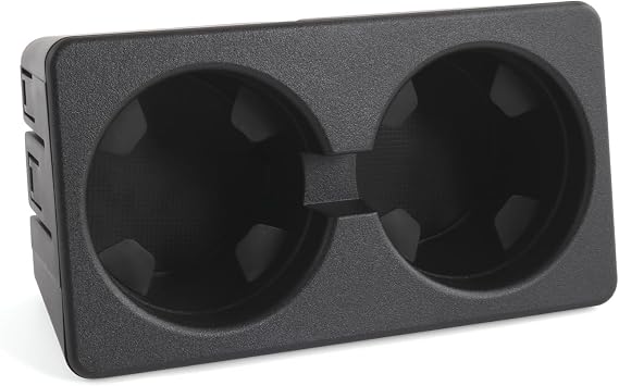 Cup Holder Compatible with Chevy Silverado Avalanche Sierra 2007-2013, Tahoe Suburban Yukon 2007-2014, Front Center Console Beverage Drink Insert Replace 19154712