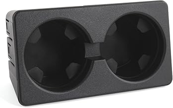 Cup Holder Compatible with Chevy Silverado Avalanche Sierra 2007-2013, Tahoe Suburban Yukon 2007-2014, Front Center Console Beverage Drink Insert Replace 19154712