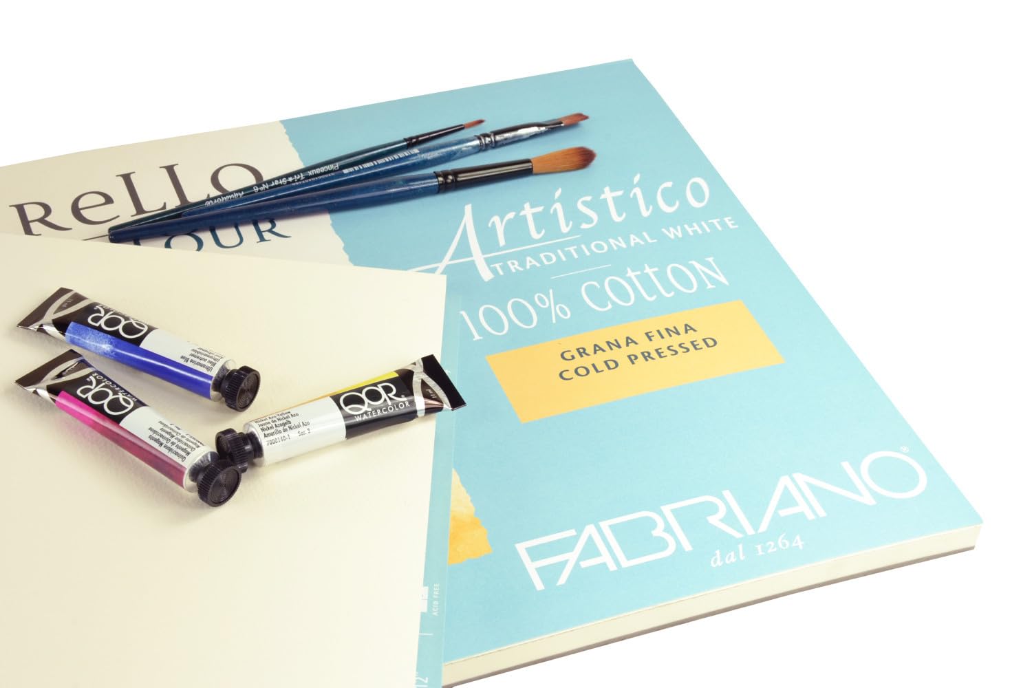 Artistico, 22 x 30 640 GSM / 300 lbs - Traditional White Cold-Press - 4 Deckles (10 Sheet Package)