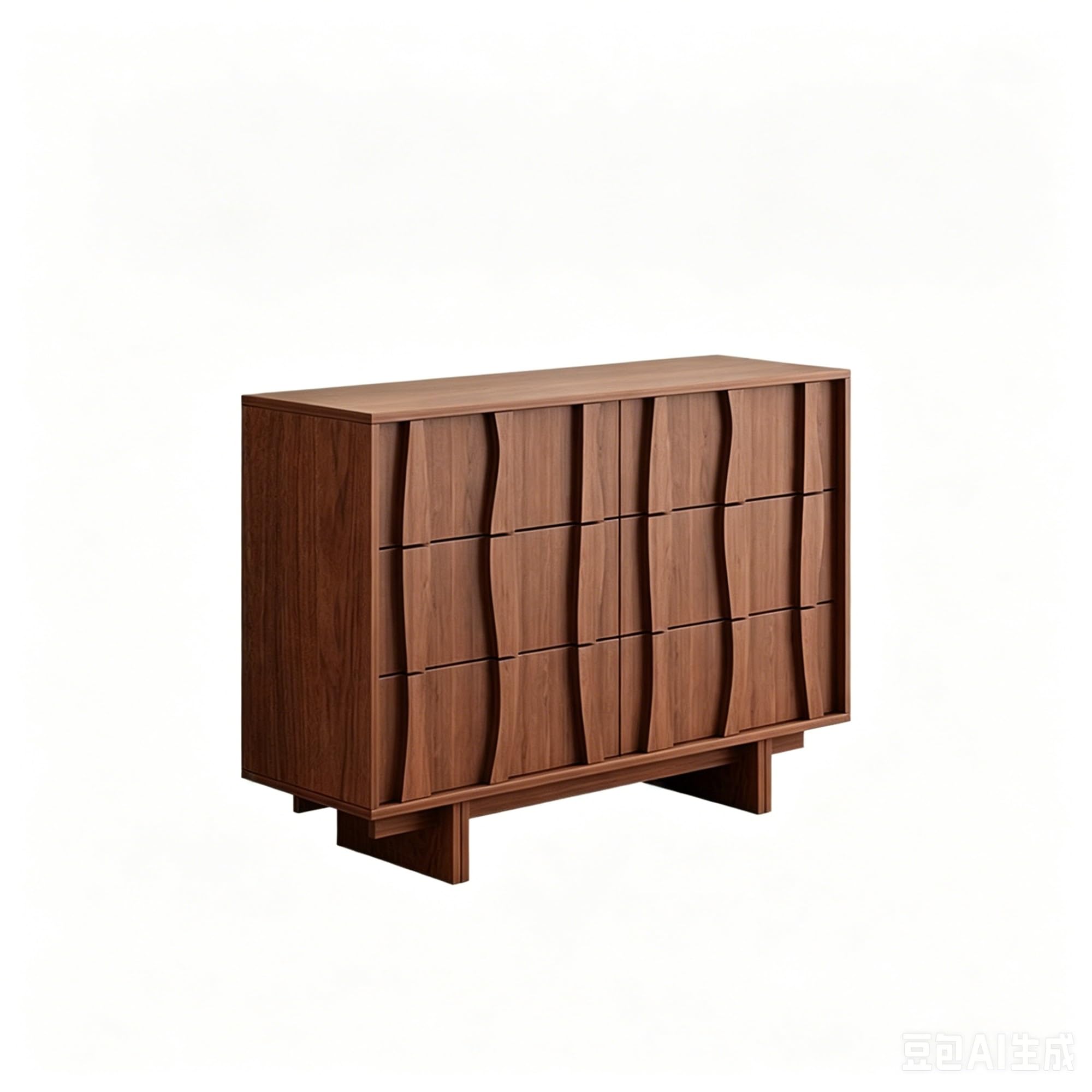 Dh2yjnbf3 Bedroom Retro Chest Of Drawers Double Row With 6 Drawer Bedroom Storage Cabinet Organizer Clothes Storage Organizer(Natural)