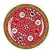 Thunder Group Peacock Collection 12-Pack Plate, 6-Inch, Melamine, Red