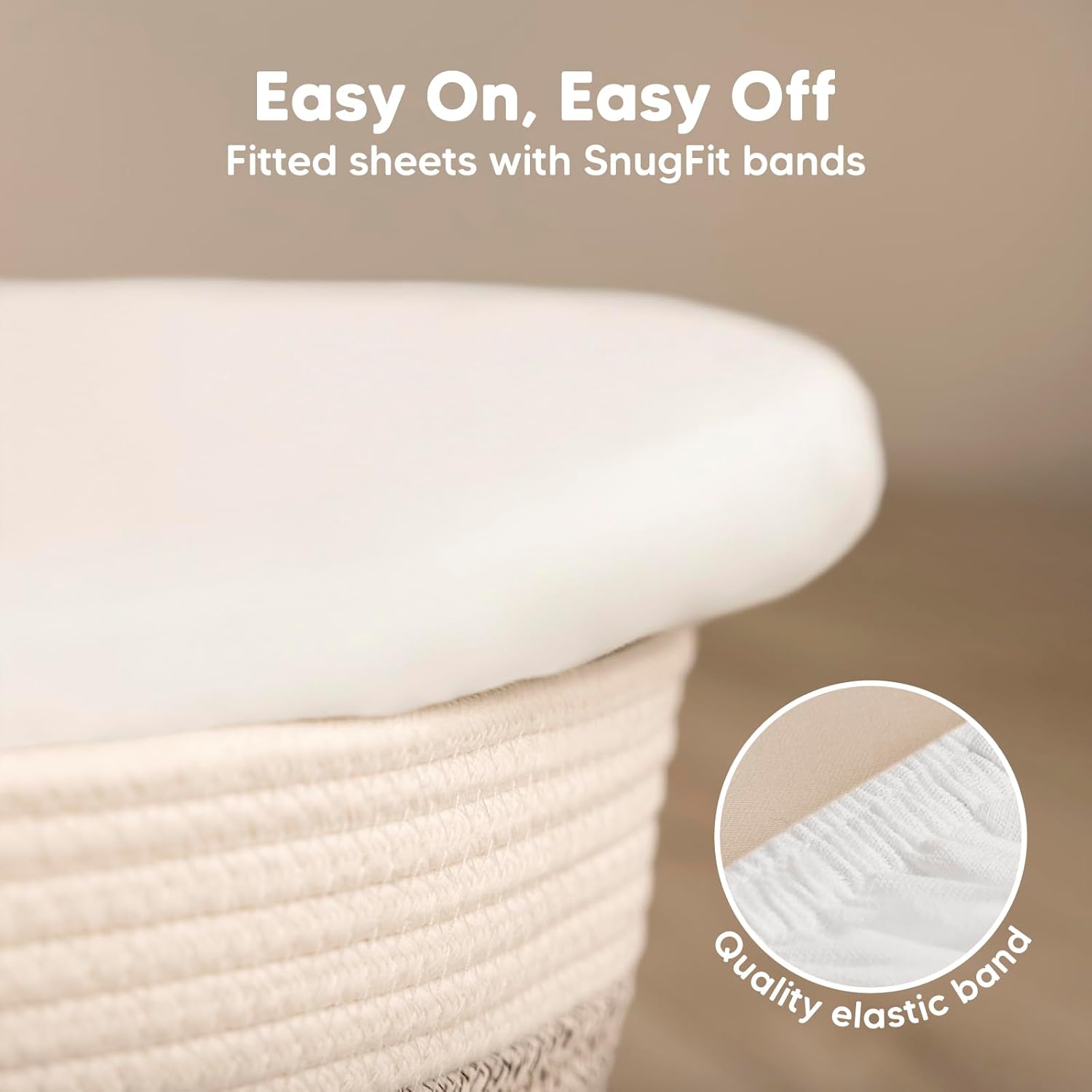 KeaBabies 2-Pack Bassinet Sheets for Girls, Boys and 2-Pack Crib Sheets - 100% Cotton Bassinet Mattress Sheets Compatible with Halo Bassinest Swivel Sleeper - Soft & Breathable Crib Sheets