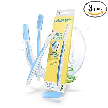 LetsShave Pro Styler for Men Beard, Reusable, Pack of 3, Beard Shaper, Multi Grooming, Face Razor for Men, Beard Pen Styler, 60 Days of Styling - image, photos