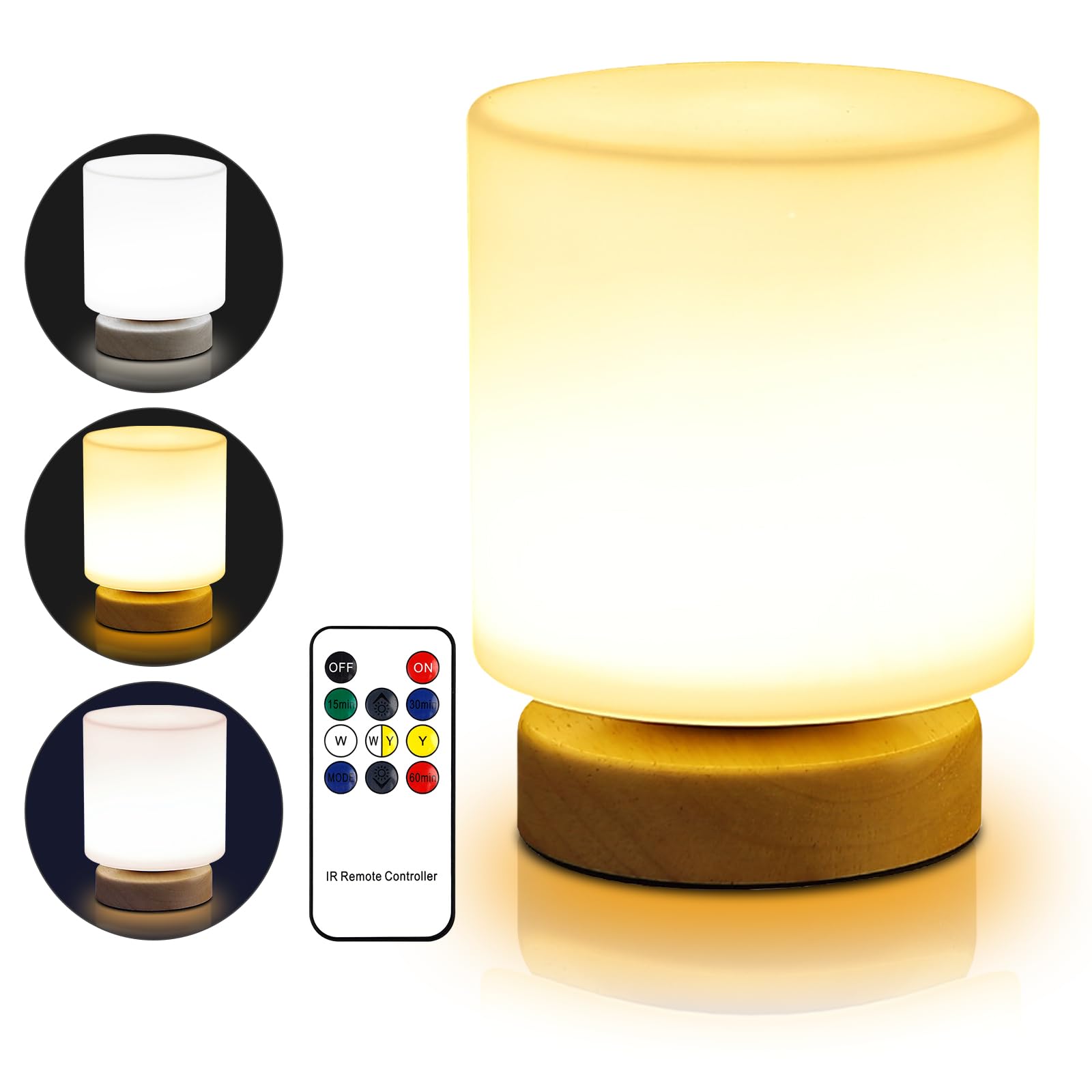 BORDEAG Tageslichtlampe Lichttherapielampe, 3 Farbtemperaturen, UV-freie Sonnenlichtlampe mit Fernsteuerung und Timer