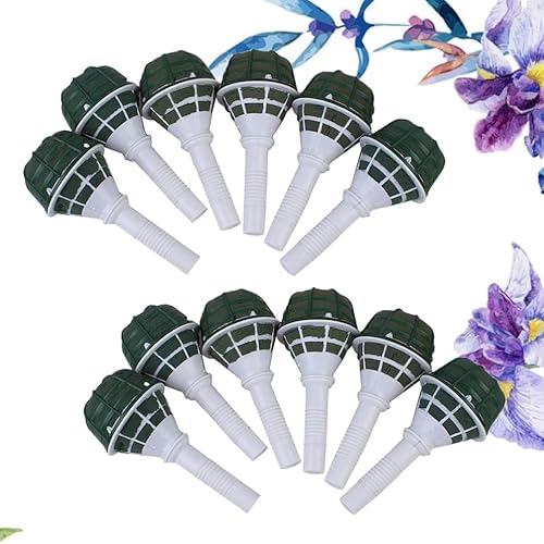Miniatura 7 de SUPVOX 12 soportes de espuma con mango floral para ramo de flores para arreglos florales, kit de espuma, suministros de boda, flores frescas para