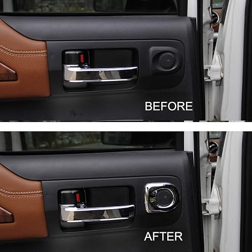 Miniatura 4 de Cubierta interior de acero para manija de puerta trasera para Toyota Tundra 2014 2015 2016 2017 2018 2019 2020 2021 Accesorios