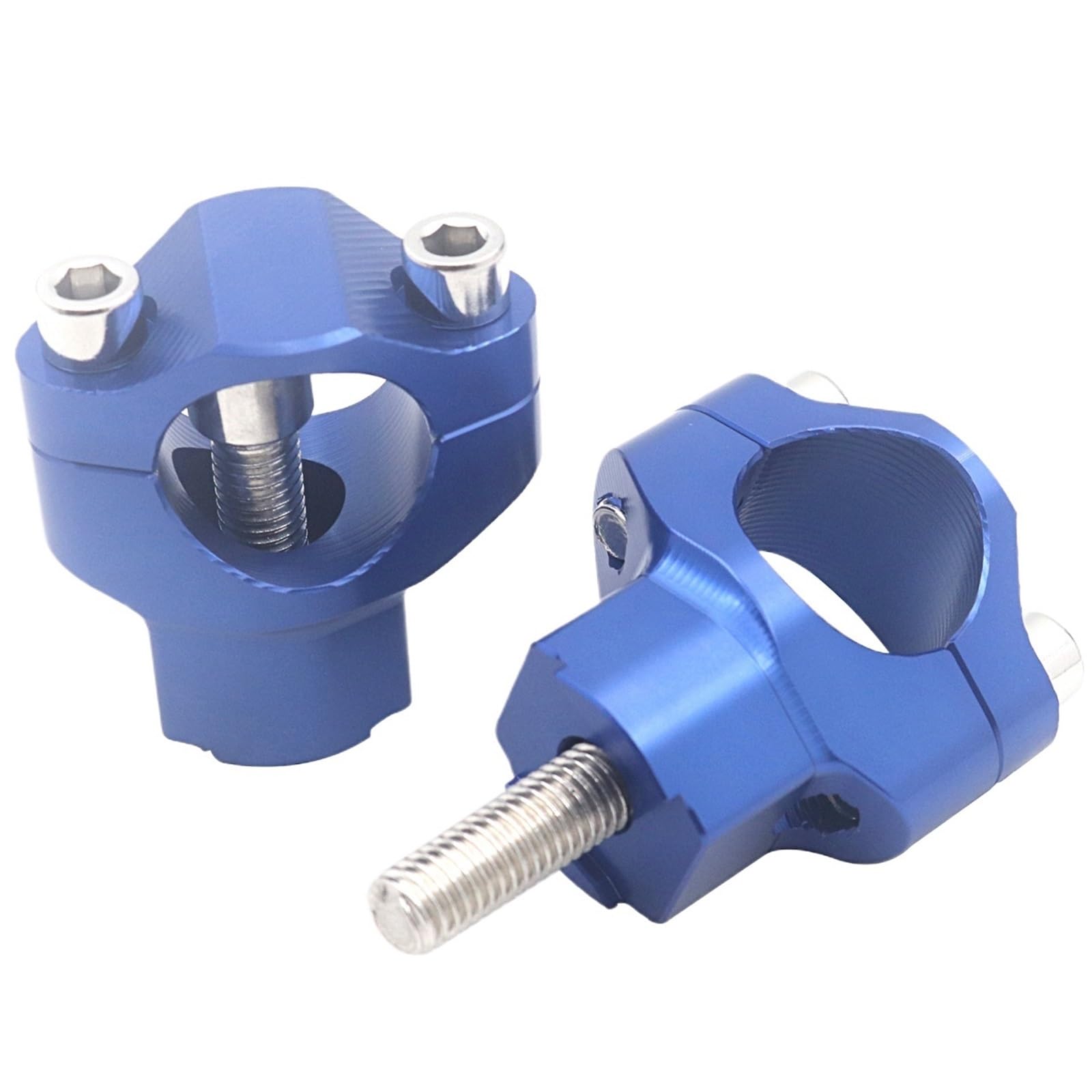 XFYESL Dirt Bikes 28MM Handlebar Riser Mount Clamp Motorcycle Accessory 1 1/8" Bar Riser Fit For SXF Handlebar risers kit(Blue)