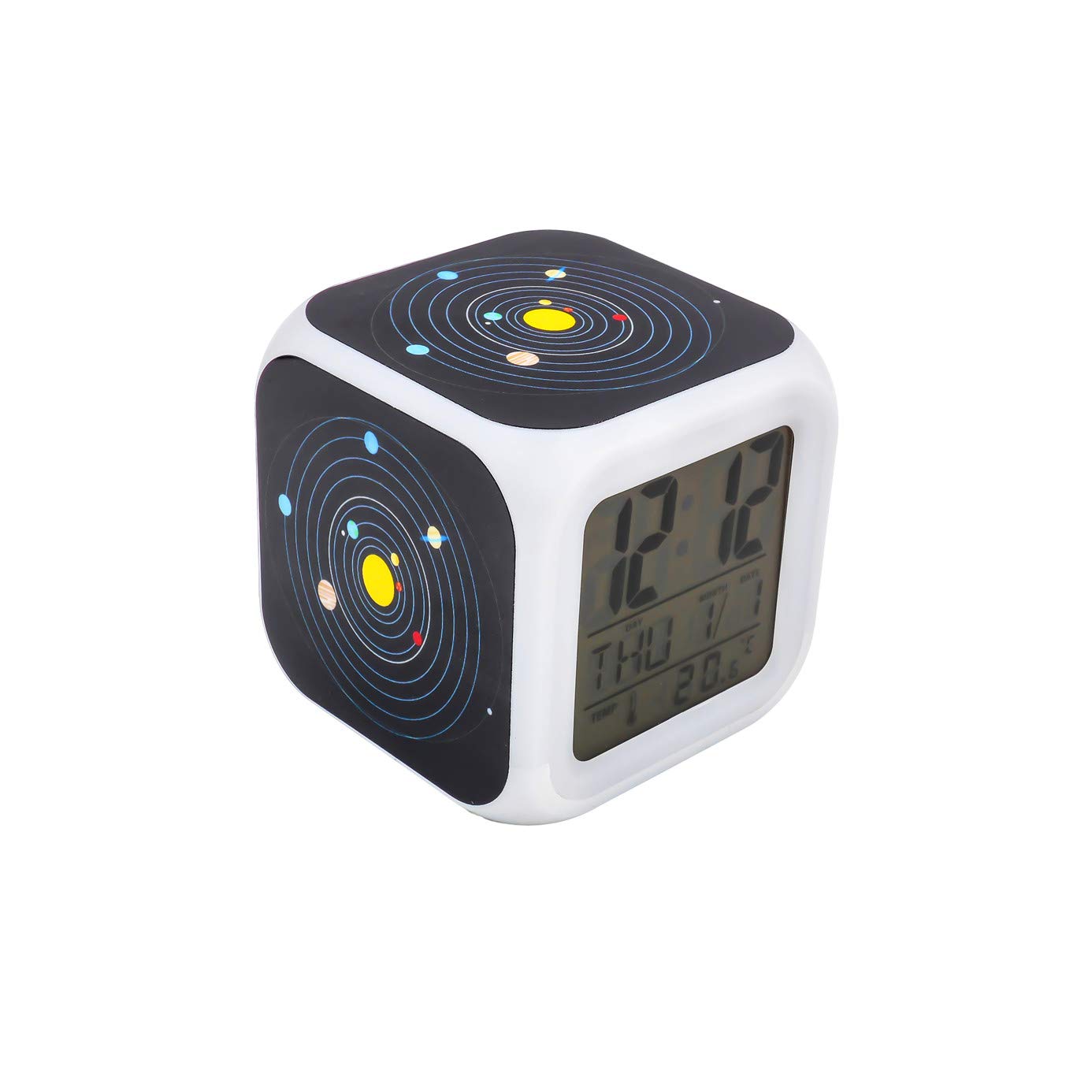 Solar System Digital Clock Digital Radio Controlled Alarm Clock With