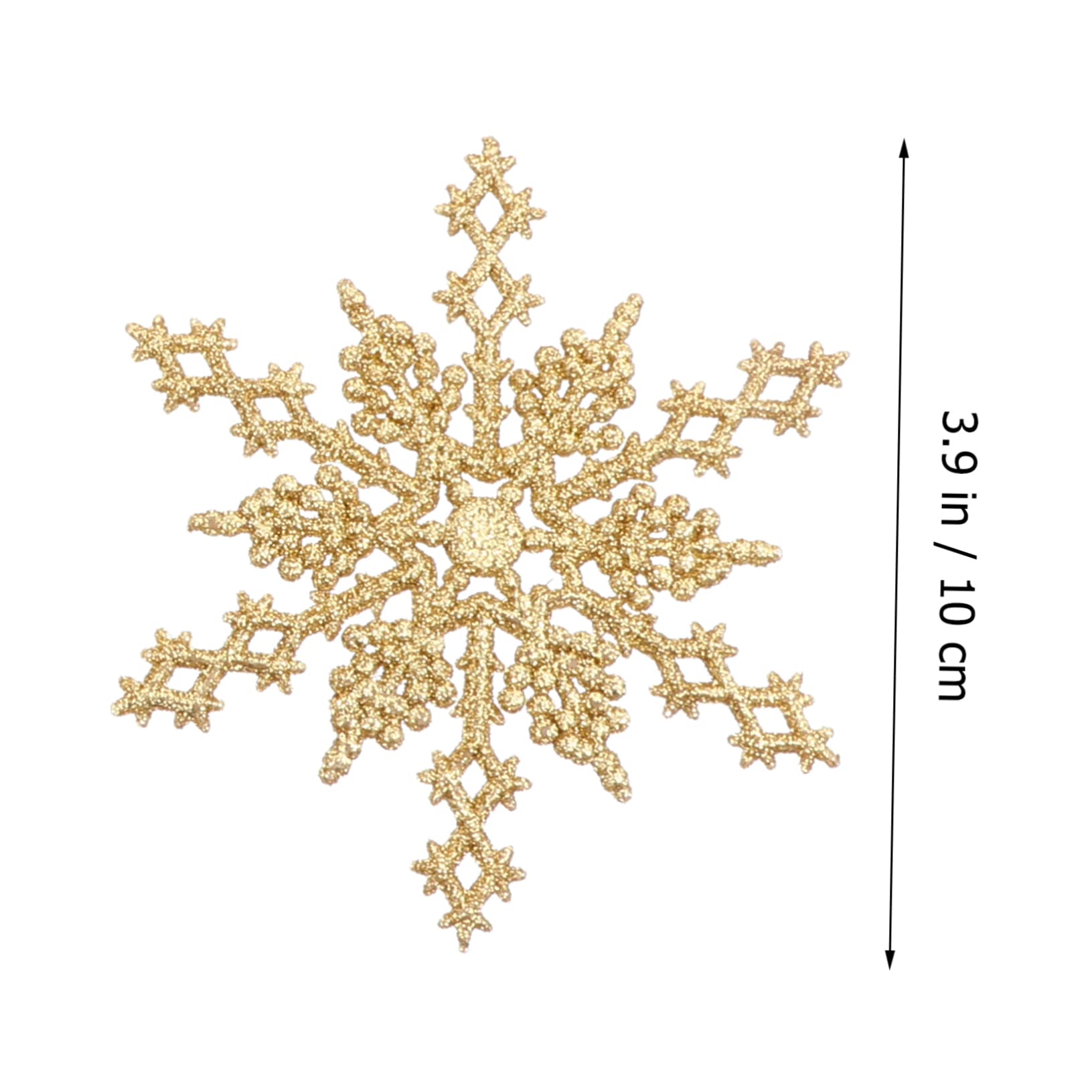 Cabilock 72 Piezas Copos de Nieve de Navidad Adornos de Copos de Nieve de árbol de Navidad Adorno Colgante navideño decoración Ornamento Copos de Nieve de plastico Colgando de Nieve