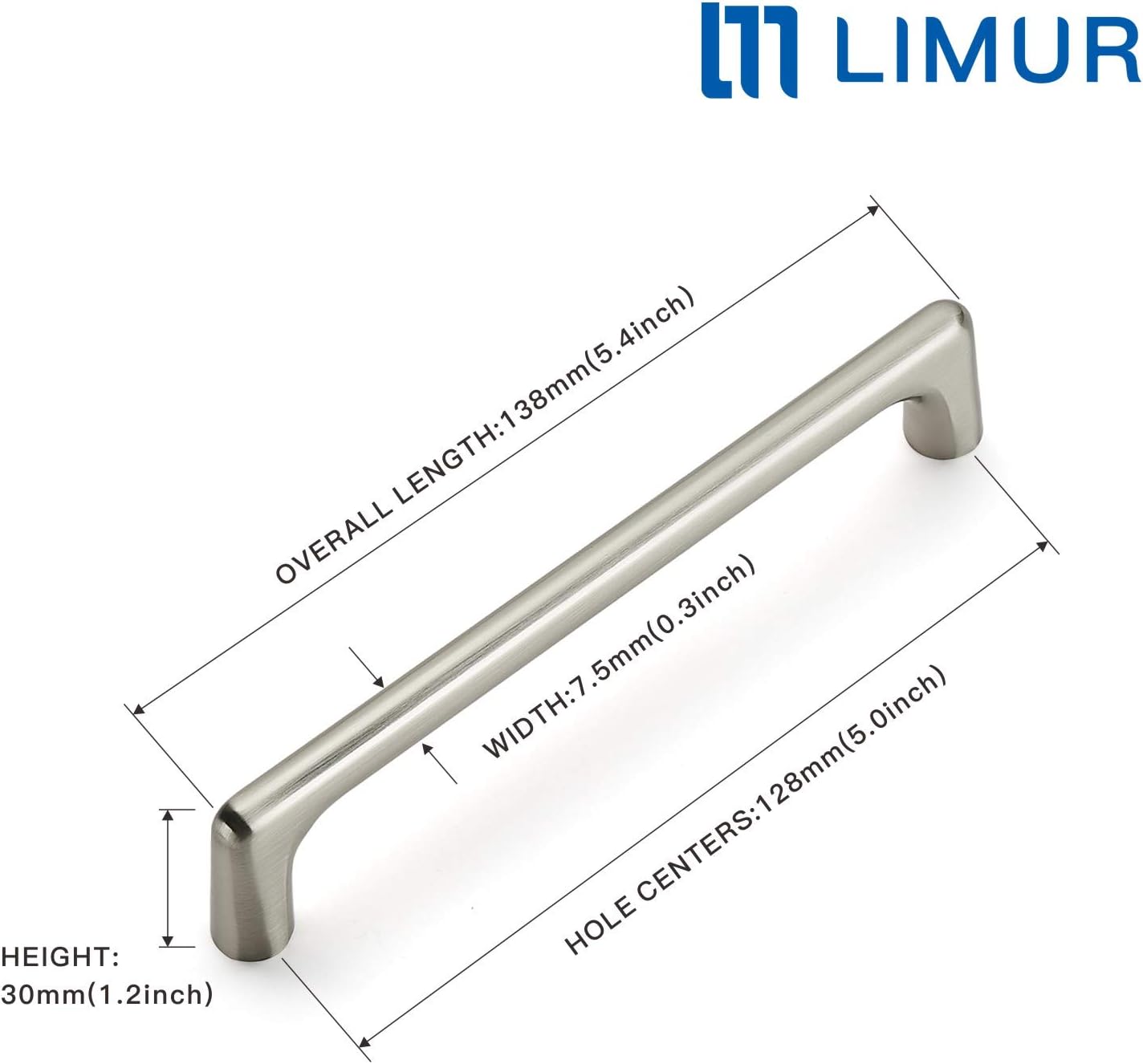 80% оƒƒ Dіѕсоunt 25 Pack 5”Inch Cabinet Pulls Kitchen Cabinet Handles Brushed Nickel Drawer Pulls Kitchen Cabinet Hardware Drawer Handles Dresser Handles Kitchen Cupboard Pull by Limur Hardware (5 Inch Hole Center)…