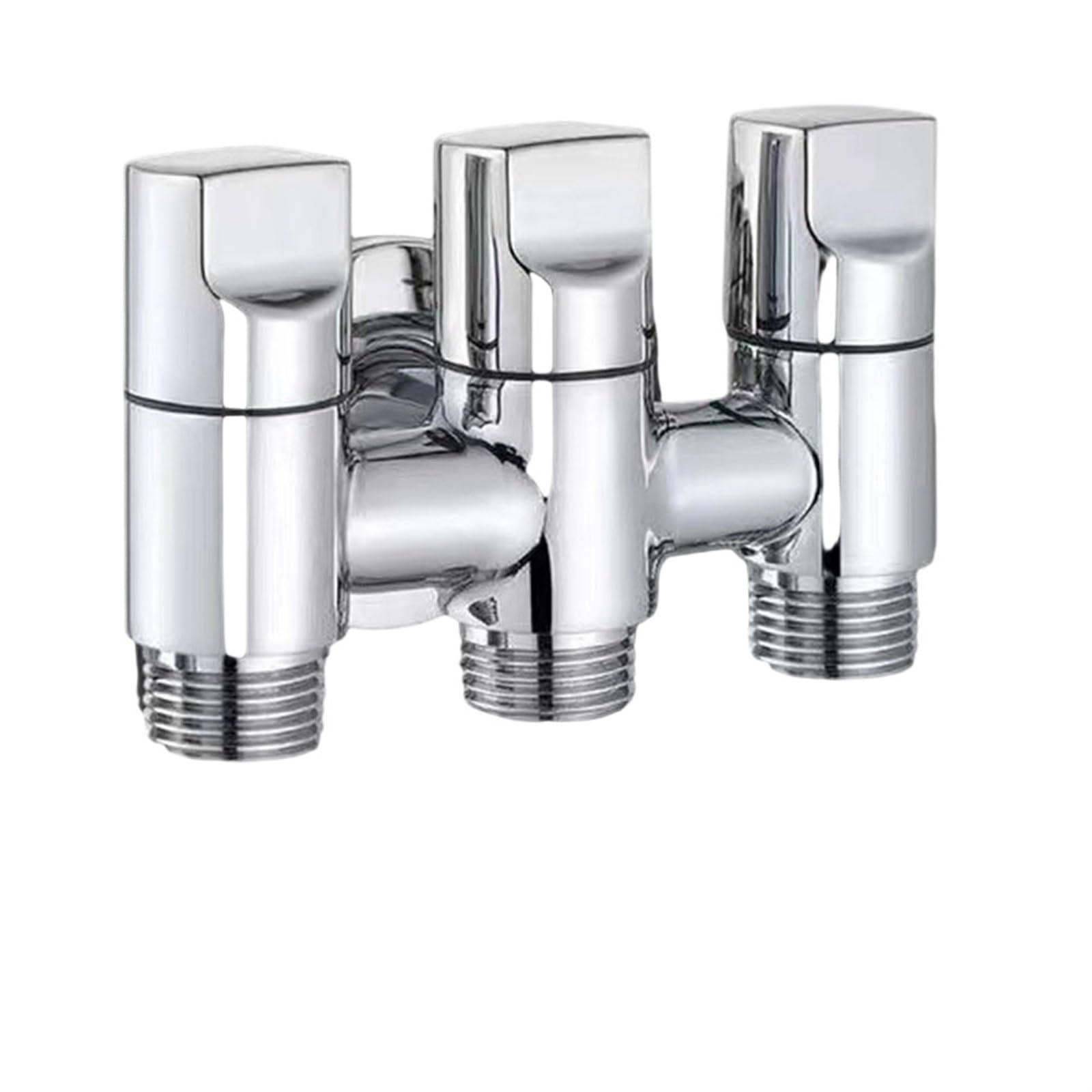 Vanne d'angle multifonction 3 voies pour robinet de machine à laver et douchette WC