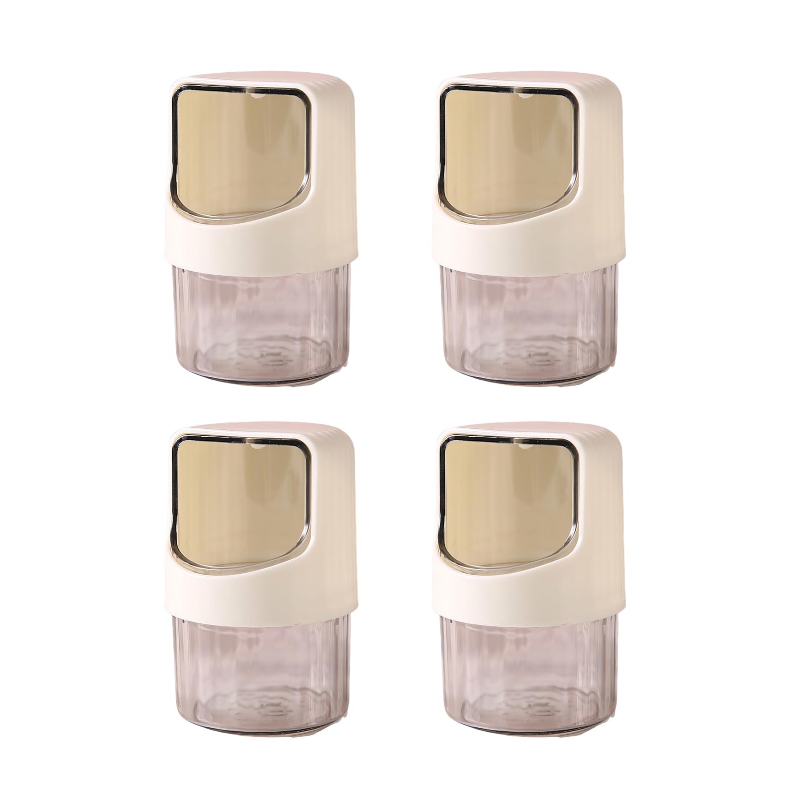 Hsioluted Stylish Transparency Cotton Swab Box Vanity Organiser for Floss Picks Space Saving Qtip Holder Dispenser Simple Home Storage