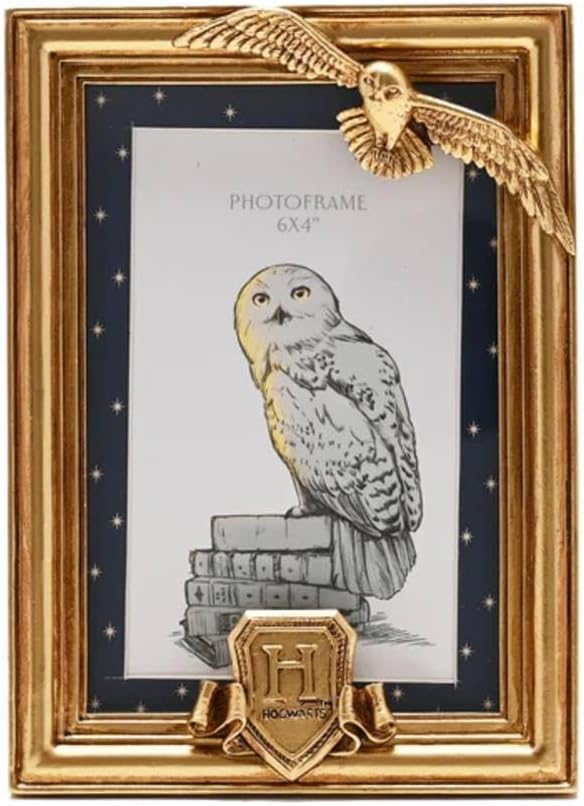 Warner Bros Harry Potter Alumni Gold Photo Frame Hedwig